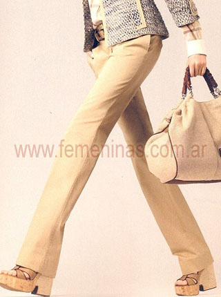 Pantalon beige recto con pinzas Dolce & Gabbana women